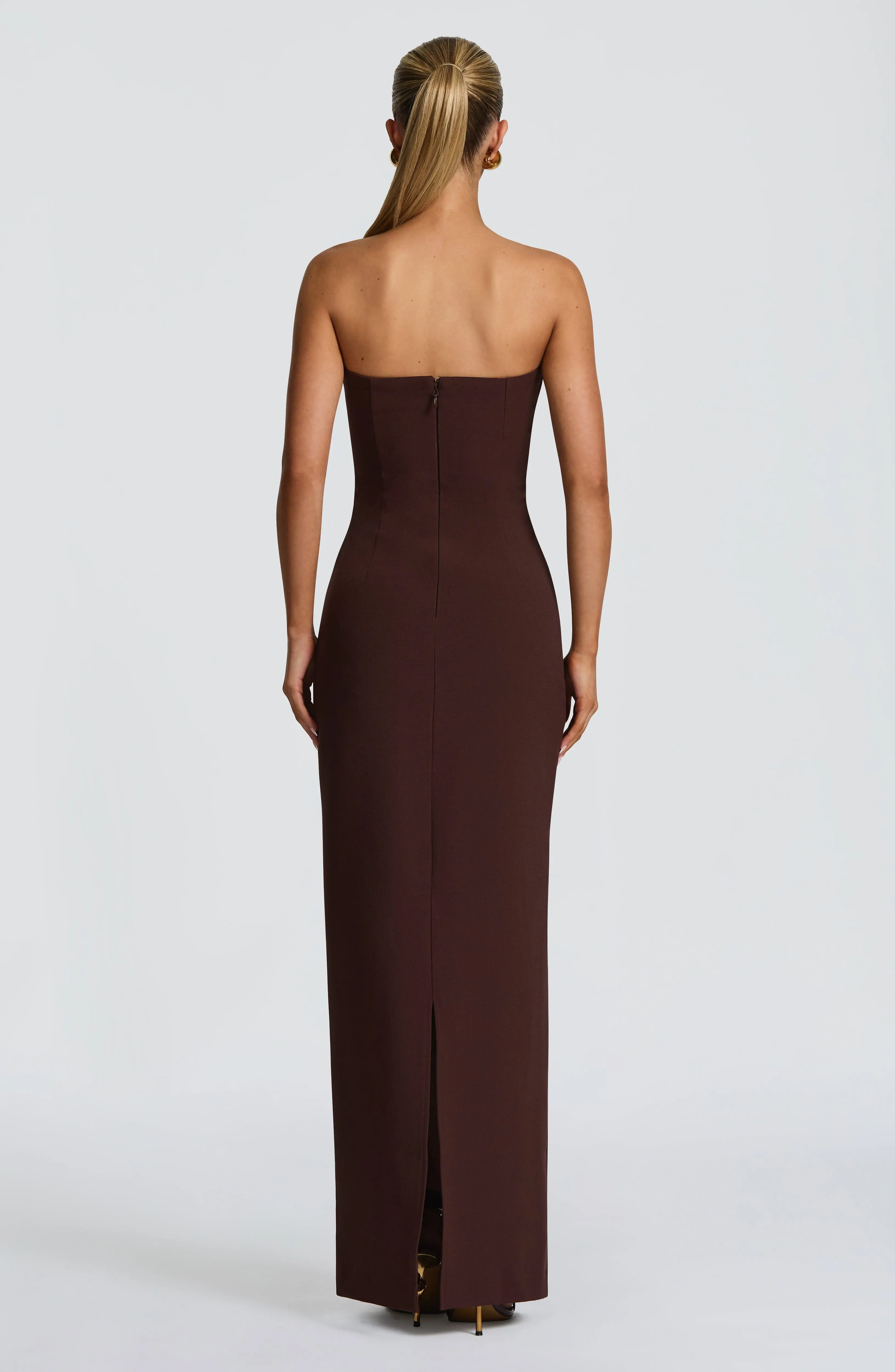 Lindsey Maxi Dress - Plum Brown - Image 5